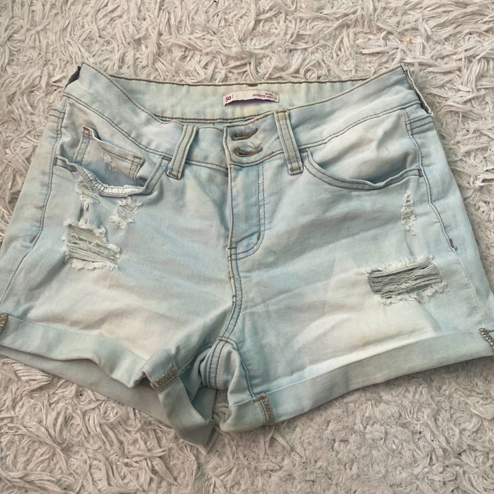 So jean shorts